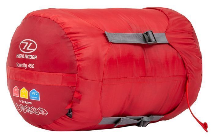 Спальний мішок Highlander Serenity 450/-10&deg;C Red Left (SB187-RD) 148727-1285036 фото