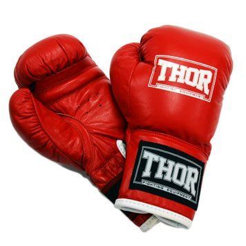 Рукавички боксерські THOR JUNIOR 8oz / шкіра / червоні 149482-1888 фото