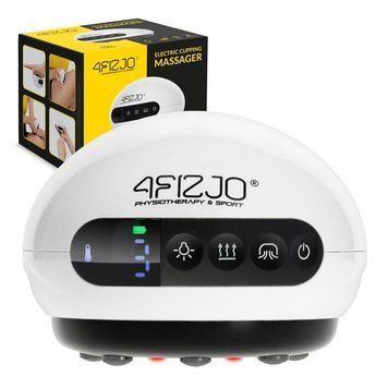 Масажна вакуумна банка 4FIZJO акумуляторна з ІЧ прогрівом White (P-5907739318688) P-5907739318688 фото