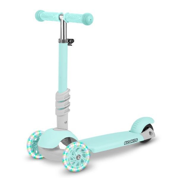 Самокат дитячий триколісний Ricokids Buggy м'ятний 765301 фото