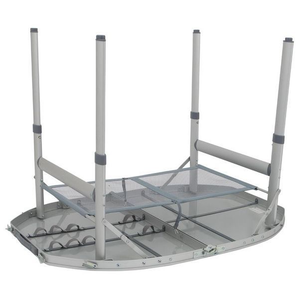 Стіл Bo-Camp Premium Oval 100x70 cm Grey (1404424) DAS303284 фото