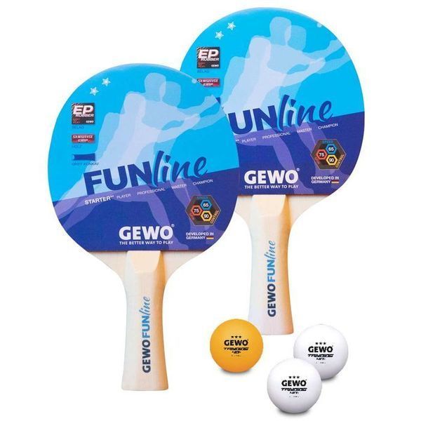 Набір для настільного тенісу Gewo Double-Fun 2 Bats 3 Balls (96960000) 144632-1285036 фото