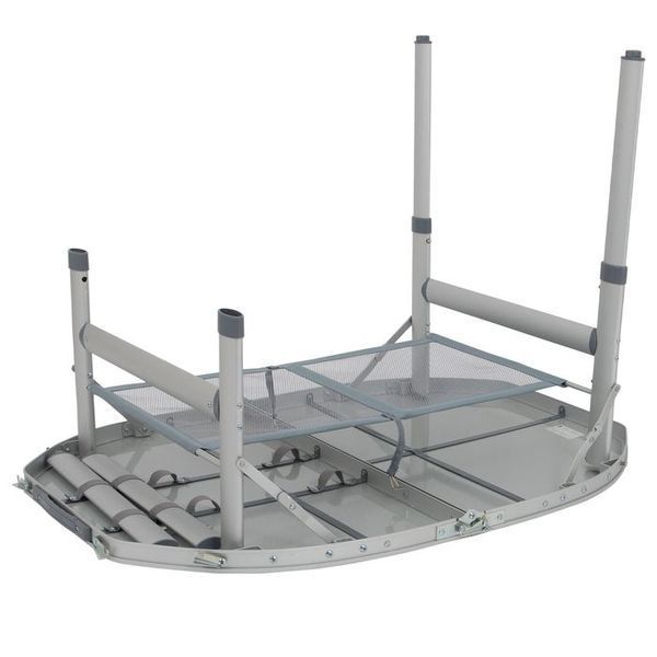 Стіл Bo-Camp Premium Oval 100x70 cm Grey (1404424) DAS303284 фото
