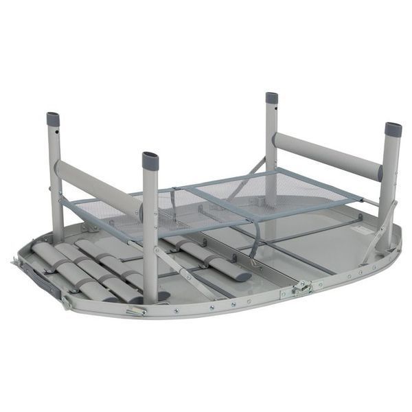 Стіл Bo-Camp Premium Oval 100x70 cm Grey (1404424) DAS303284 фото
