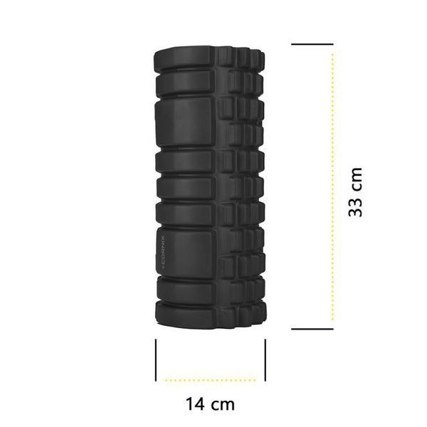 Масажний ролик Cornix EVA 33 x 14 см (валик, роллер) XR-0029 Black 148323-2692 фото