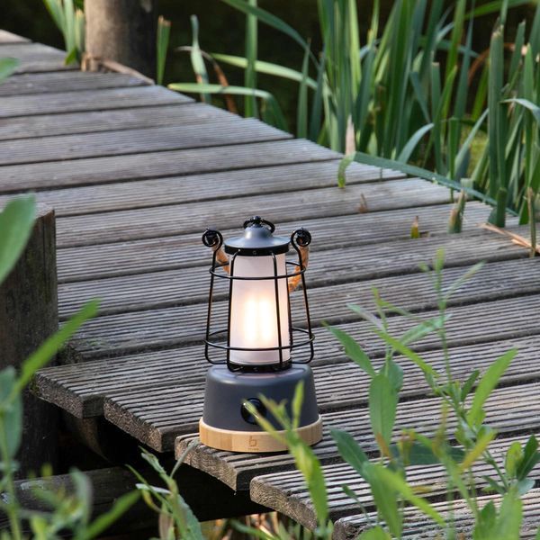 Ліхтар кемпінговий Bo-Camp Harlington Rechargable Dimming 370 Lumen Bamboo-Grey (5818921) DAS303872 фото