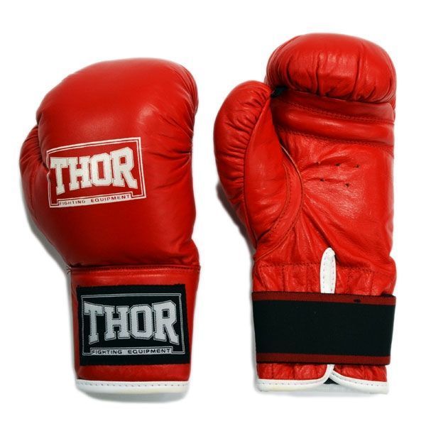 Рукавички боксерські THOR JUNIOR 8oz / шкіра / червоні 149482-1888 фото