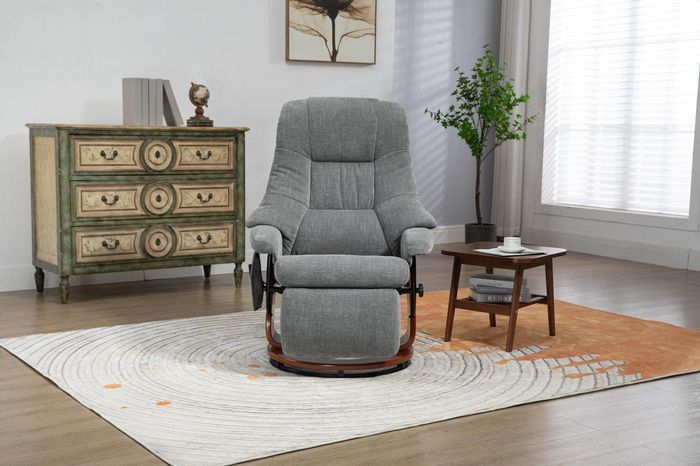 Крісло для відпочинку Avko Style ARMH 004 Grey з масажем, підігрівом і вбудованою підставкою для ніг 913545760 фото