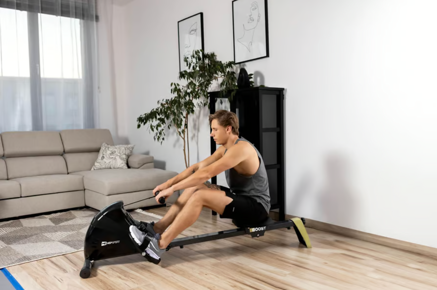 Гребний тренажер Hop-Sport HS-030R Boost золотистий 5902308236813 фото