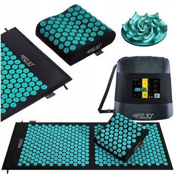 Килимок акупунктурний з подушкою 4FIZJO Ergo Mat XL Аплікатор Кузнєцова Black/Blue (P-5907739313874) 143321-2692 фото
