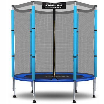 Батут Neo-Sport з зовнішньою сіткою 4,5 футів 140 см синій NS-04Z200F фото