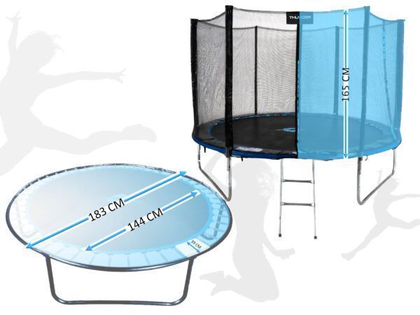 Батут THUNDER OUTSIDE PRO 6FT блакитний 183 см OUTSIDE-PRO-6FT-BLUE фото