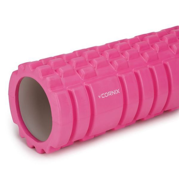 Масажний ролик Cornix EVA 33 x 14 см (валик, роллер) XR-0031 Pink 148324-2692 фото
