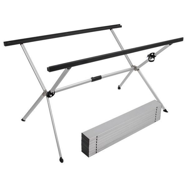 Стіл Bo-Camp Lamel 121x80 cm Aluminium (1404438) DAS303287 фото