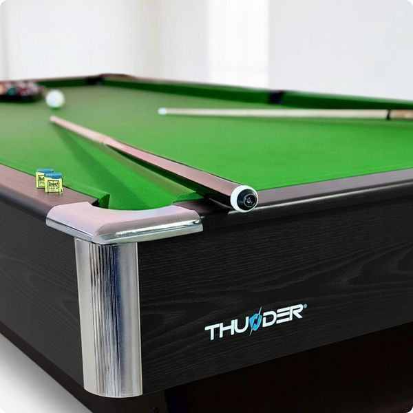 Більярдний стіл Thunder Bold Black 7FT &ndash; американський більярд, комплект аксесуарів, МДФ SET-BOLD-BLACK-7FT фото