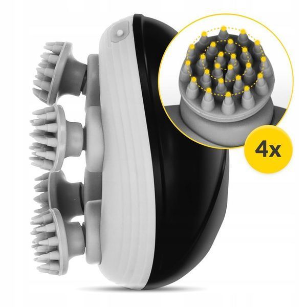 Електричний масажер для голови 4FIZJO Smart Head Massager Black (P-5907739319517) P-5907739319517 фото