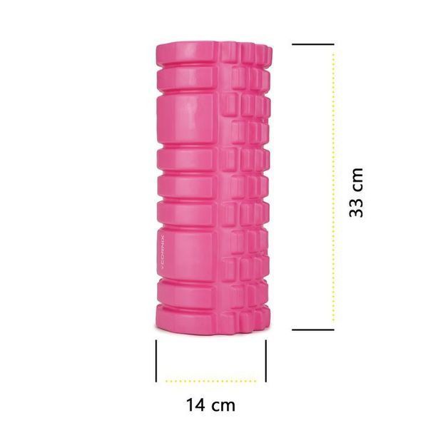 Масажний ролик Cornix EVA 33 x 14 см (валик, роллер) XR-0031 Pink 148324-2692 фото