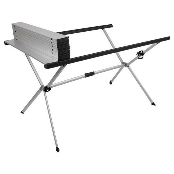 Стіл Bo-Camp Lamel 121x80 cm Aluminium (1404438) DAS303287 фото