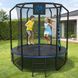 Батут FitToSky 252см Black Premium з сіткою та драбинкою 48 пружин 102250-3101 фото 3