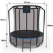 Батут FitToSky 252см Black Premium з сіткою та драбинкою 48 пружин 102250-3101 фото 2