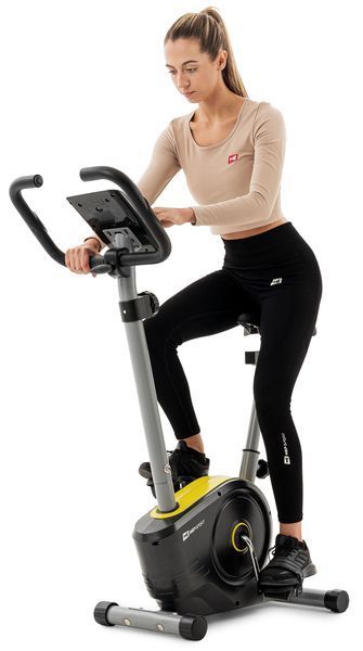 Велотренажер магнітний Hop-Sport HS-2050H Sonic жовтий &ndash; компактний і зручний домашній тренажер 5902308223806 фото