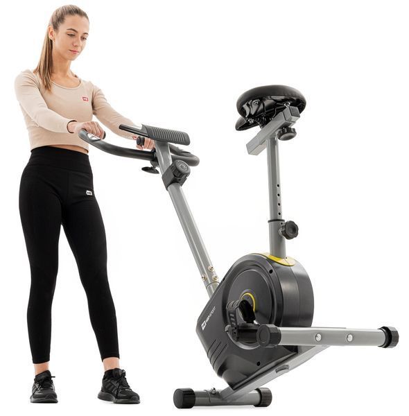 Велотренажер магнітний Hop-Sport HS-2050H Sonic жовтий &ndash; компактний і зручний домашній тренажер 5902308223806 фото