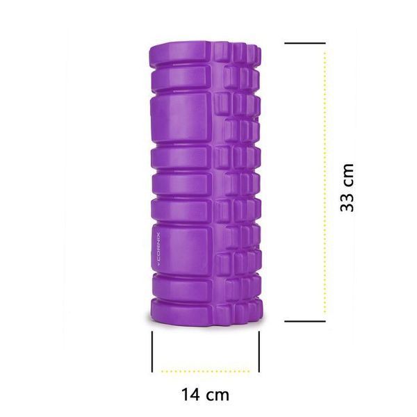 Масажний ролик Cornix EVA 33 x 14 см (валик, роллер) XR-0032 Violet 148325-2692 фото