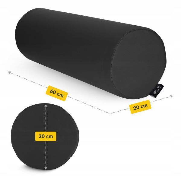 Валик для реабілітації та масажу 4FIZJO 60 x 20 см Black (P-5905973402972) P-5905973402972 фото