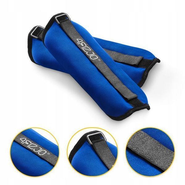 Обважнювачі-манжети для ніг та рук 4FIZJO 2 x 3 кг Black/Blue (P-5907739311115) 145421-2692 фото