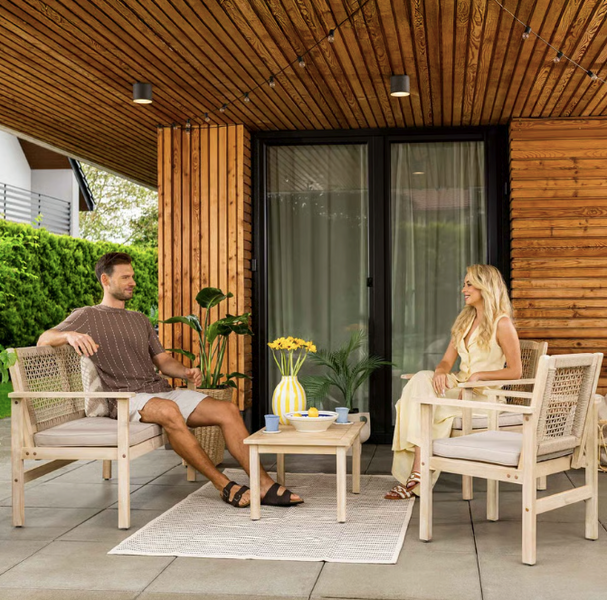 Комплект садових меблів Di Volio Marata бежевий 5902308237469 фото