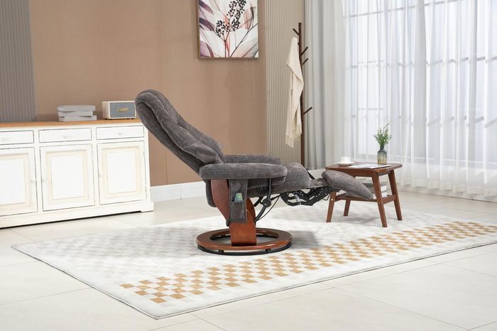 Крісло для відпочинку Avko Style ARMH 003 Dark Grey з масажем, підігрівом і вбудованою підставкою для ніг 2008247871 фото