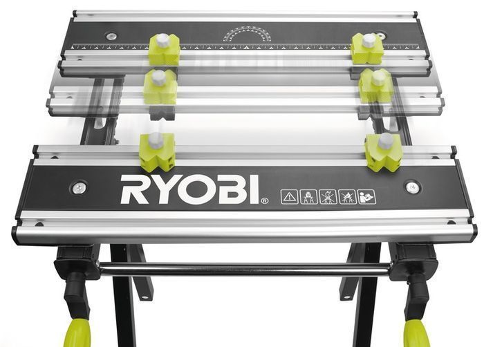 Ryobi Верстак складаний RWB03 600х570х760мм навантаження до 100кг 12.5кг 150278-129937 фото