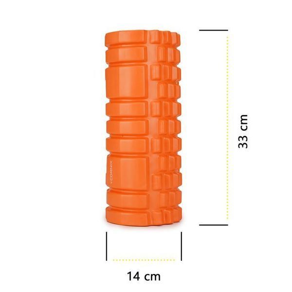 Масажний ролик Cornix EVA 33 x 14 см (валик, роллер) XR-0033 Orange 148326-2692 фото