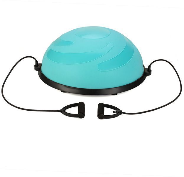 Балансувальна півсфера Gymtek G-42645 Flex Core Half Ball 58 см Блакитна &ndash; тренажер для балансу, силових і кардіо вправ вдома 5905884426456 фото