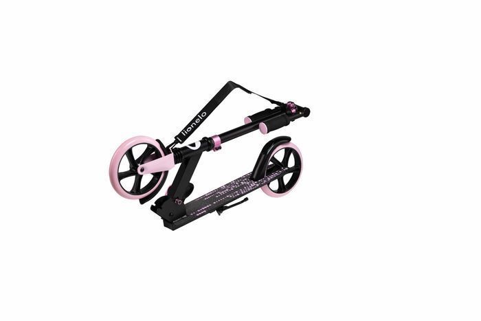 Дитячий самокат Lionelo Luca BLACK CARBON PINK 147836-162349 фото