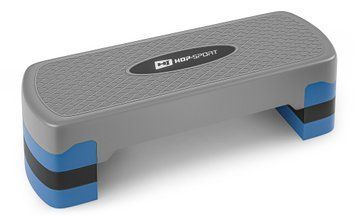 Степ-платформа Hop-Sport HS-PP020AS серо-синяя &ndash; универсальная регулируемая платформа для домашних аэробных тренировок 5902308226180 фото