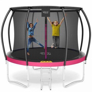 Батут із внутрішньою сіткою 4FIZJO PRO 10FT 312 см Black/Pink (P-5907739314604) 150653-2692 фото