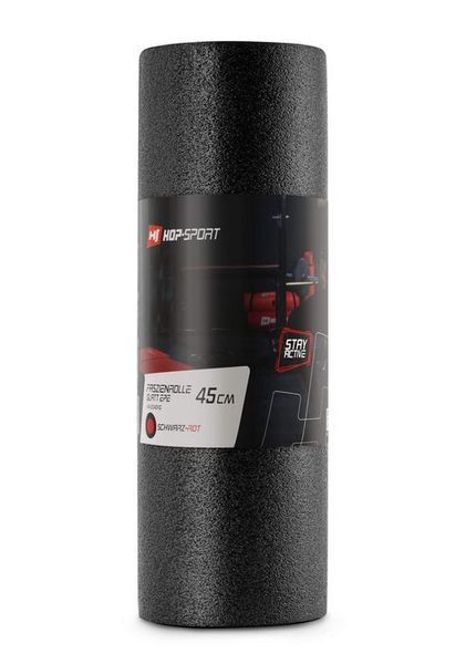 Масажний ролик (валик, роллер) Hop-Sport EPE 45 см чорний 5902308216846 фото