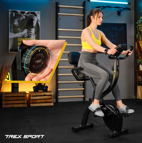 Велотренажер Trex Sport TX-360XB PYRO магнітний чорний 5902308232495 фото