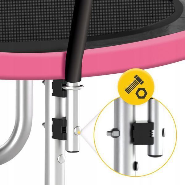 Батут із внутрішньою сіткою 4FIZJO PRO 10FT 312 см Black/Pink (P-5907739314604) 150653-2692 фото