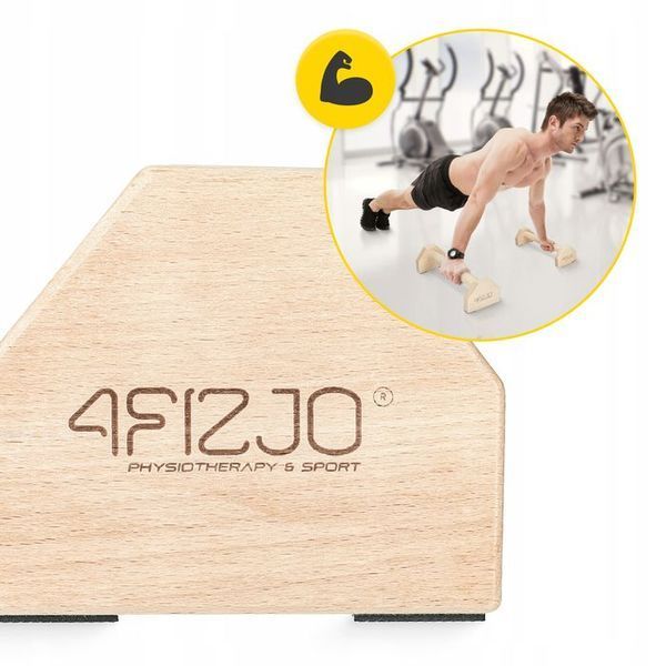 Упори для віджимань (паралетси) 4FIZJO 40 см дерев'яні (P-5905973407045) P-5905973407045 фото