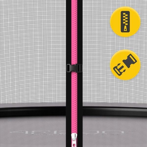 Батут із внутрішньою сіткою 4FIZJO PRO 10FT 312 см Black/Pink (P-5907739314604) 150653-2692 фото