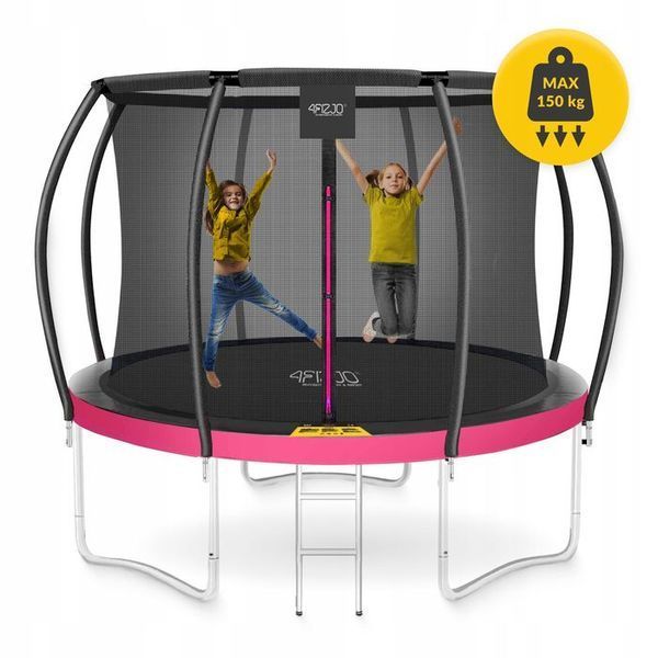 Батут із внутрішньою сіткою 4FIZJO PRO 10FT 312 см Black/Pink (P-5907739314604) 150653-2692 фото