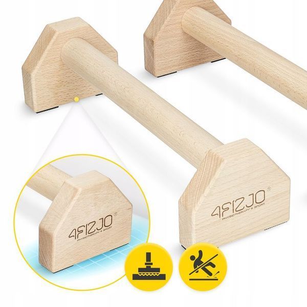 Упори для віджимань (паралетси) 4FIZJO 40 см дерев'яні (P-5905973407045) P-5905973407045 фото