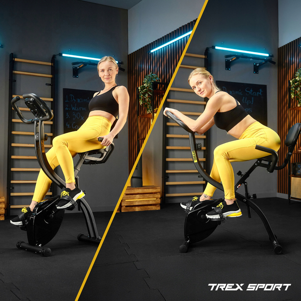 Велотренажер Trex Sport TX-360XB PYRO магнітний чорний 5902308232495 фото