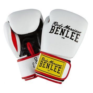 Рукавички боксерські Benlee DRACO 12oz / шкіра / біло-чорно-червоні 149487-1888 фото