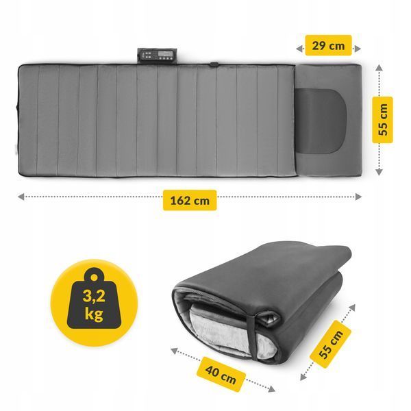 Масажна накидка 4FIZJO Lite з підігрівом Grey (P-5905973404099) P-5905973404099 фото