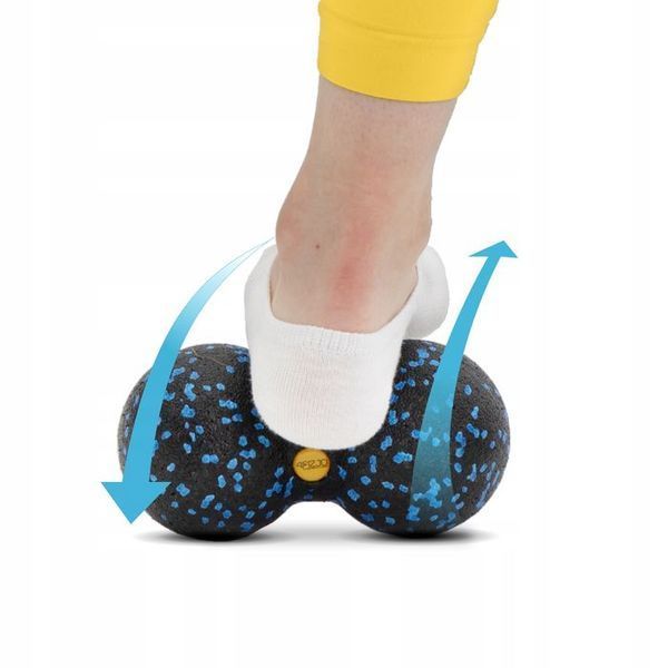 Масажний м'яч подвійний 4FIZJO EPP DuoBall 08 Black/Blue (P-5907222931318) 147918-2692 фото