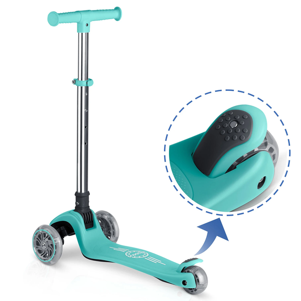 Дитячий триколісний самокат Ricokids Glow бірюзовий 765700 фото