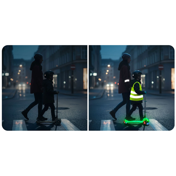 Дитячий триколісний самокат Ricokids Glow бірюзовий 765700 фото